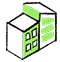 Commercial building icon
